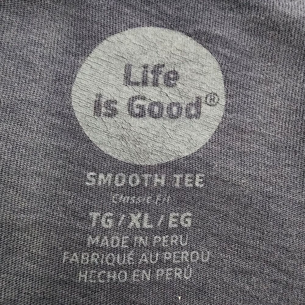 Life Is Good Mens T Shirt Size XL Smooth Tee Classic Fit Short Sleeve Blue Crew - Picture 7 of 8